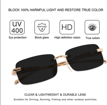 SPECSLOOK STANY RIMELESS SUNGLASS BLK