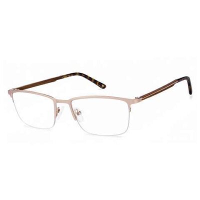 Vincent Chase Gold Brown Gold Tortoise Half Rim Rectangle E10164