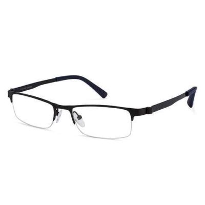 Vincent Chase Black Blue Half Rim Rectangle E10419